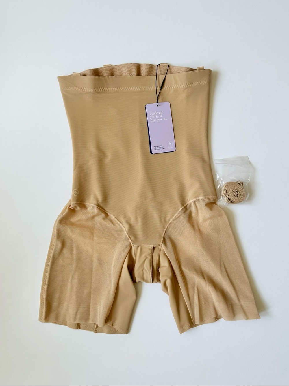 Honeylove Shapewear SuperPower Short - Small, Sand